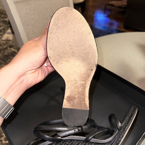 Saint Laurent Cassandra Wedge Espadrilles in Leather - Picture 8 of 15